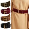 Luxury Design Suede Leather Wide Belt Casual Business Waist Strap Retro Trouser Dress Belts Gifts
