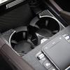 For Mercedes Benz GLE W167 Accessories -2024 Center Cup Holder Decal Trim Real Carbon Fiber Cover Stickers Car Interior