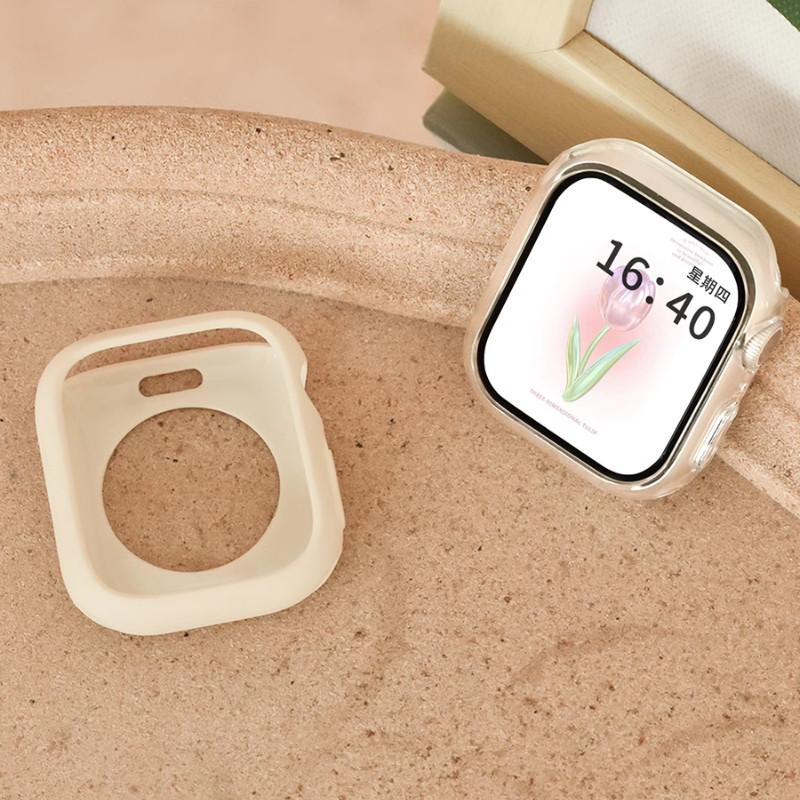 Силиконовый чехол-конфета для Apple Watch Ultra 2 49 мм Чехол 10 9 8 7 6 Se 5 4 46 мм 45 мм 42 мм Защита Iwatch Серии 44 мм 40 41 38 мм