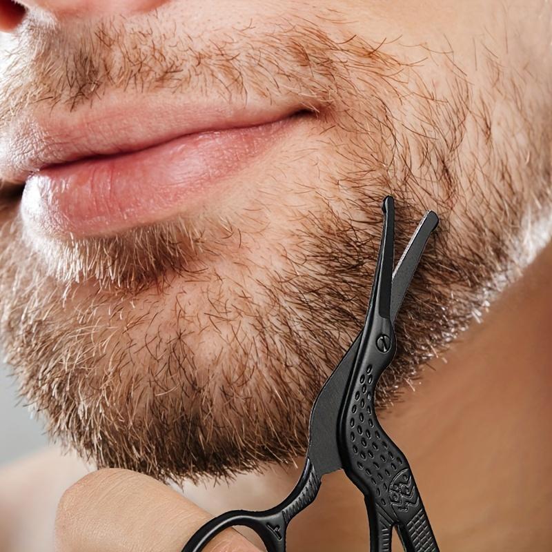 1 шт. Ножницы для волос из нержавеющей стали, повышенная безопасность, круглый кончик, ножницы-аисты для точного ухода за бровями, носом, бородой