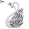Decorative Baking Decoration Desktop Cake Topper Anniversary Ornament Swan Figurine Miniatures
