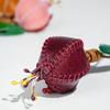 Car Keyring Pomegranate Fruit Pendant Hanger Bag Pendant Lovely Leather Keychain  Men