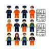 12-piece modern city police mini character building blocks eapons tactical characters military action children's mini toys