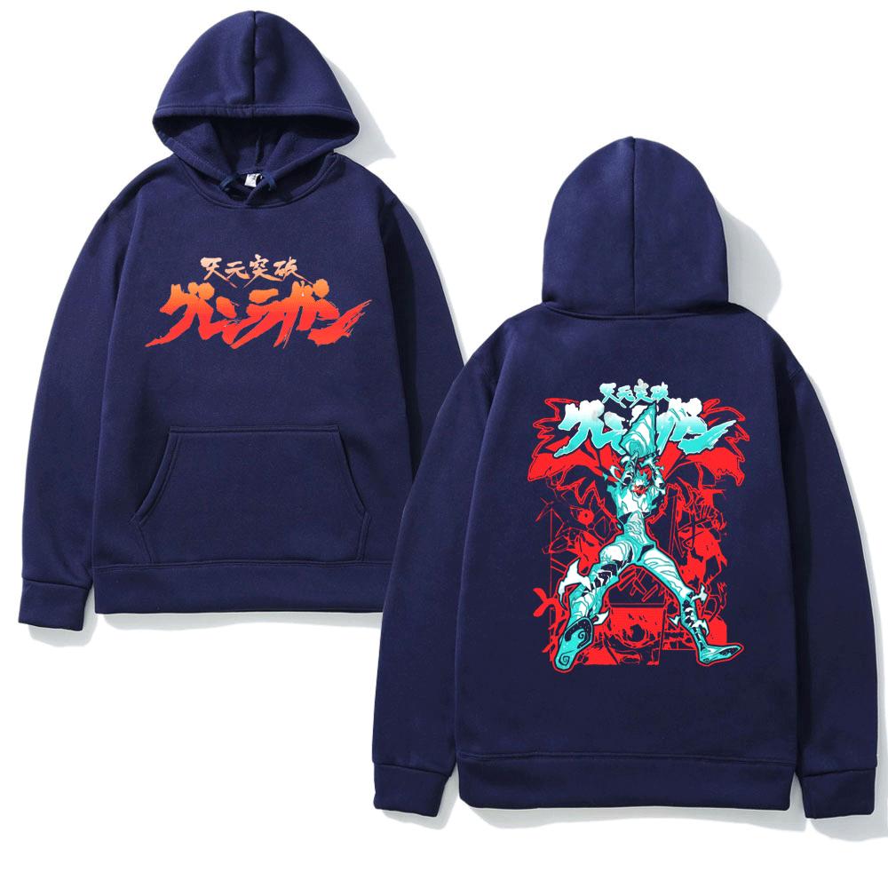 2026 Japan Manga Tengen Toppa Gurren Lagan Pullover Anime Hooded Fashion Autumn/Winter Large Sweatshirt