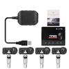 Android DVD TPMS USB Tire Alarm Auto Tire Pressure Monitoring System 4 Tire external / inner Sensors Temperature Alarm inner