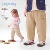 JELLYBABY Kids Animal Embroidery Cotton Casual Pants