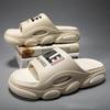 2024 Summer New Slippers Men's Fashion Anti Slip Thick Sole EVA Durable External Wearable Slippers Beach Couple Sandals
