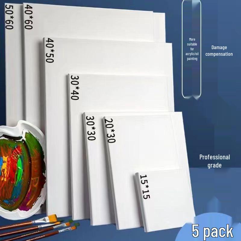 Начинающий художественный мольберт с ручной росписью акрилом по льняно-хлопковому холсту