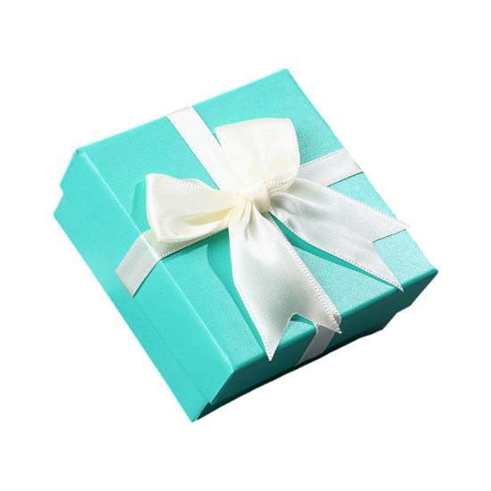Квадратная подарочная коробка с лентой-бантом День святого Валентина Подружка невесты Свадьба День рождения Подарочная упаковочная коробка с крышкой Портативная коробка для упаковки ювелирных изделий