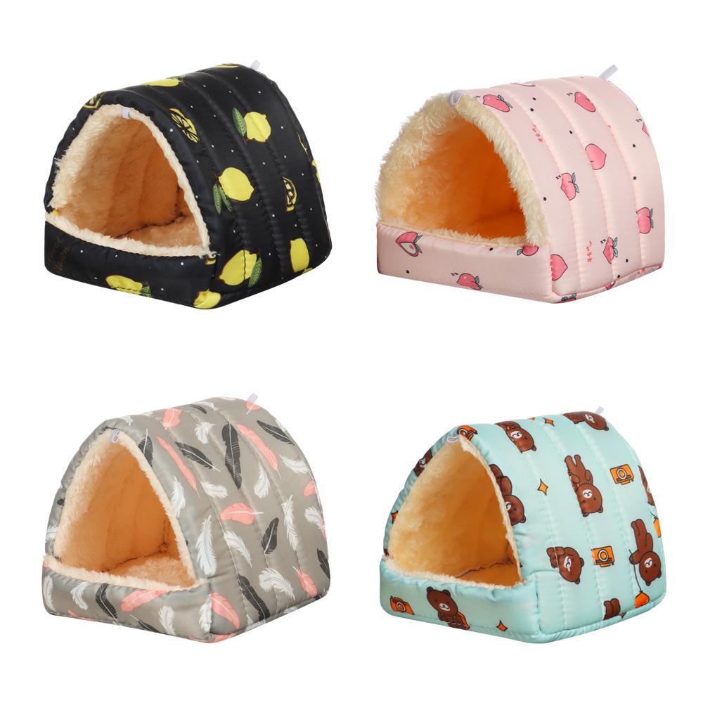 Cage Comfortable Rabbit Squirrel Guinea Pig Nest Small Animal Sleeping Bed Warm Mat Hamster House