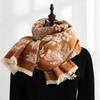 Bohemia Ethnic Style Scarf Printing Winter Tassel Scarves Imitation Cashmere Shawl  Travel Vacation