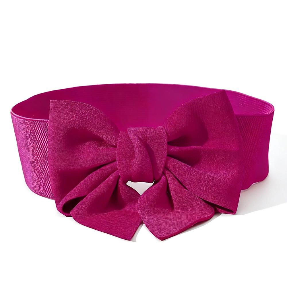 Wide Waist Belt Solid Color Dress Belt Bowknot Waist Straps For Dress Decorate Clothes Accessories