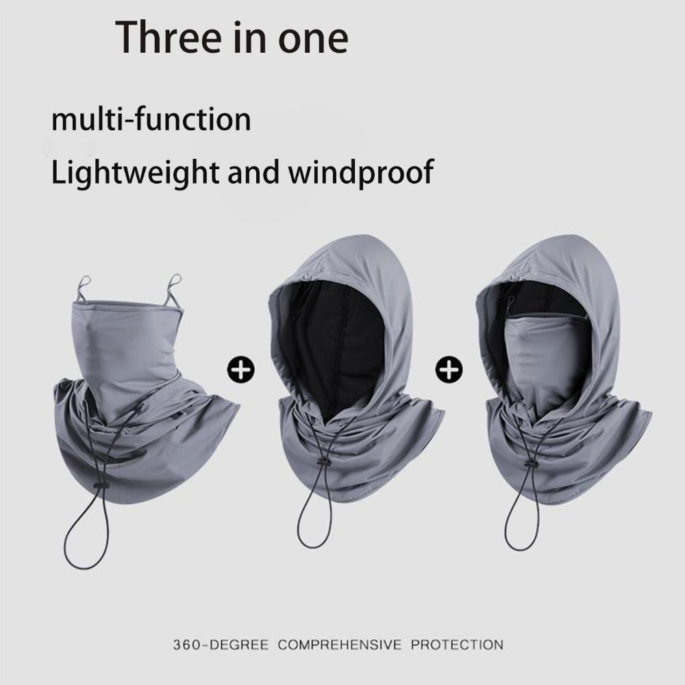 New Breathable Head Cap Ice Silk with Shawl Mask Cap Sunscreen Hat Cycling