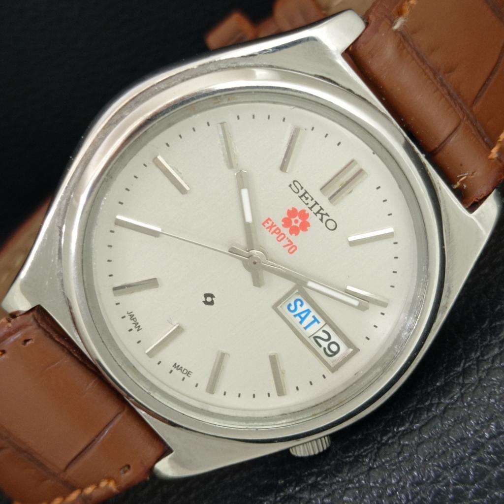 ВИНТАЖНЫЕ МУЖСКИЕ АВТОМАТИЧЕСКИЕ ЧАСЫ SEIKO EXPO 70 7S26A ЯПОНИЯ СЕРЕБРЯНЫЙ ЦИФЕРБЛАТ a708730-1