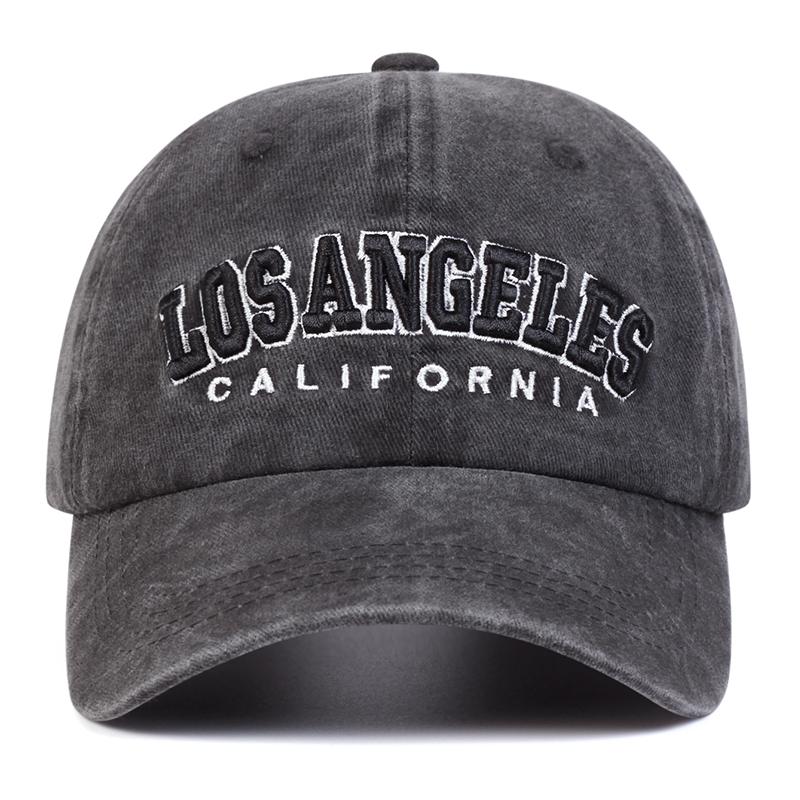 Unisex LOS ANGELES Embroidery CALIF ORNIA Wash Baseball Caps Spring and Autumn Outdoor Adjustable Casual Hats Sunscreen Hat