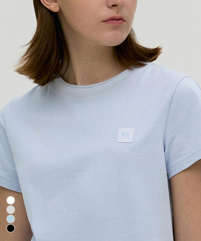 MONGDOL [4Color] Cutoff Logo Short Sleeve T-Shirt Mdts048