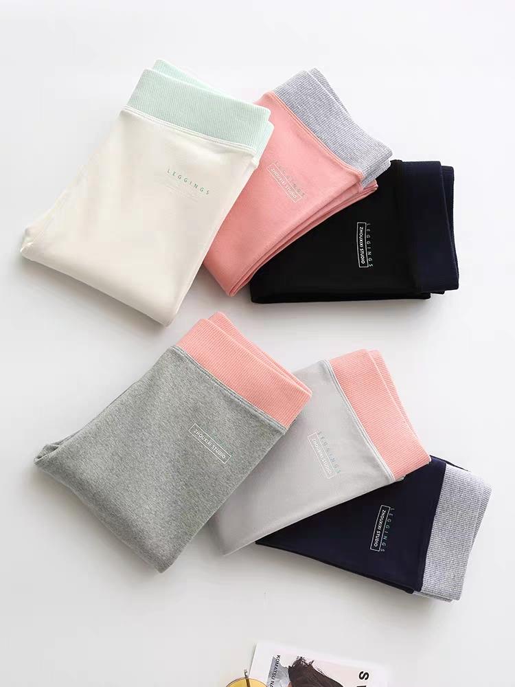 Ribbed Leggings for Women High Waist Spring Autumn Legging Cotton Fashion Casual Threaded Pants Sexy Leggins