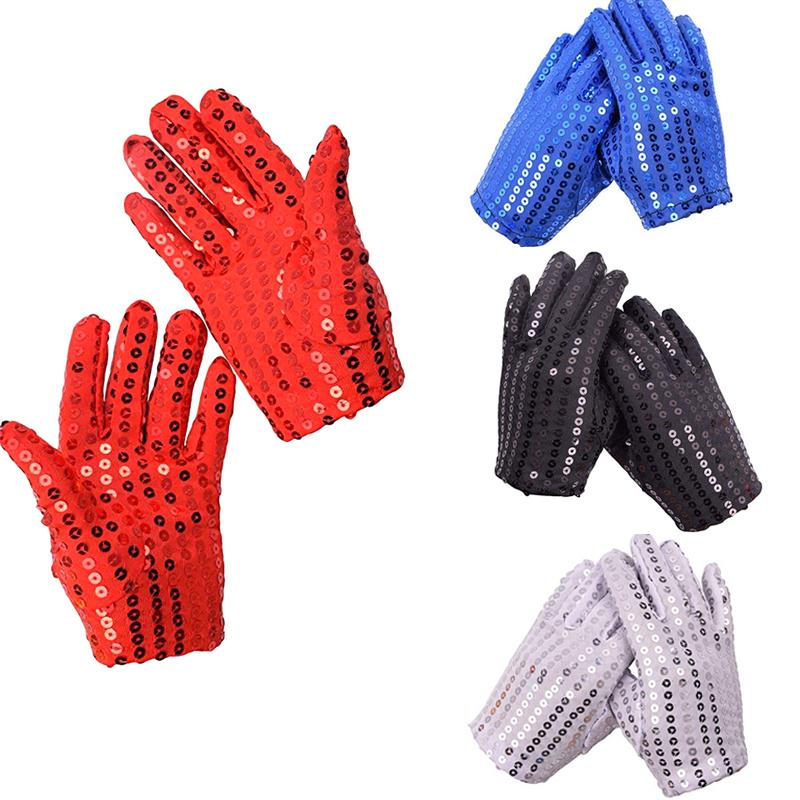 Sequined Gloves Stage Dance Gloves Children Show Dancing Gloves