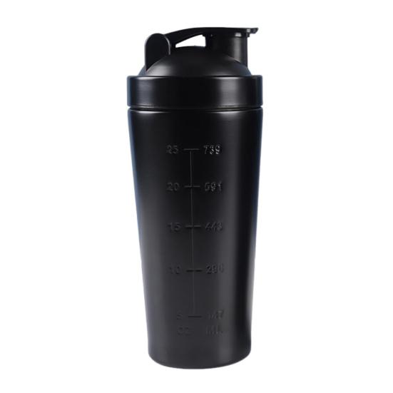 Чашка-шейкер для протеина из нержавеющей стали, бутылка для шейков для фитнеса в зале, 500 мл/750 мл, портативная