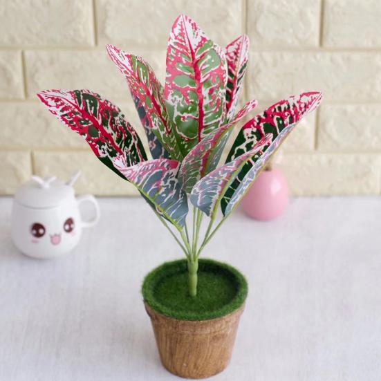 1шт ложные вечнозеленые искусственные растения водонепроницаемый домашний отель неувядающее украшение