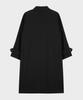 Taildern Tailored Balmacaan Long Coat Black