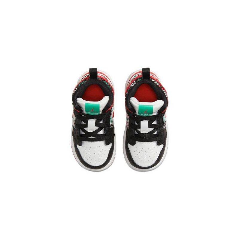 Детские кроссовки Air Jordan 1 Mid красные/черные/белые DM1209-150