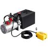 VEVOR Hydraulic Pump, 6 Quart Hydraulic Power Unit, Double Acting Dump Trailer Pump, 0.91 GPM Flow Rate, 3200 PSI Max Relief Pressure