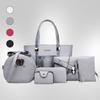 New Fashion Trend Classic Embossed Snake Pattern Shoulder Handbag Six-piece Oblique Span Bag Women's Bag