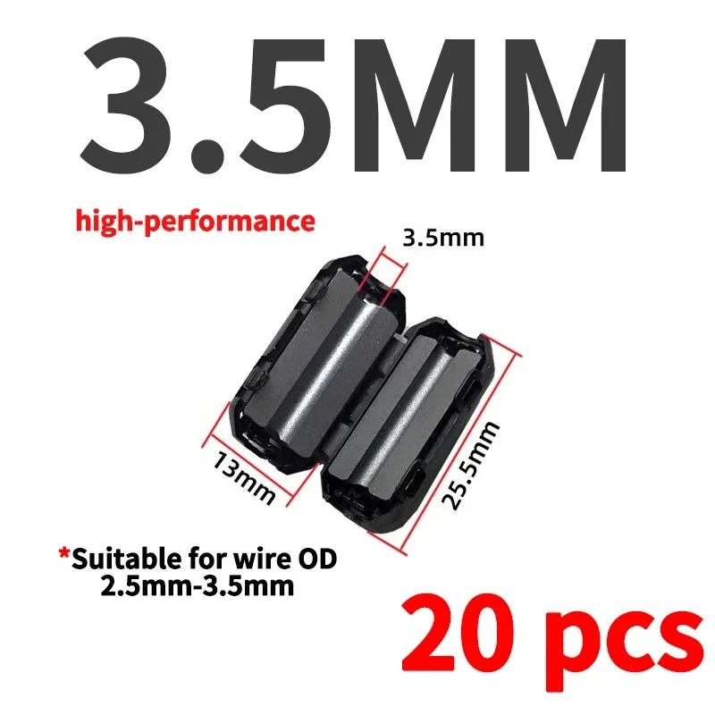 Ферритовый сердечник шнура кольцо дроссель бусина 3.5/5/7/9/13/15 мм подавитель помех RFI EMI фильтр для USB антенны HDMI-совместимый аудиокабель