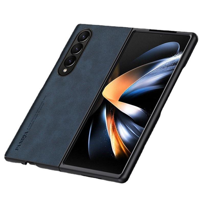 Применимо к чехлу для мобильного телефона Samsung Z Fold5 Flip6 складной экран Узор из кожи Янба W23 легкая роскошь ощущение кожи W24 защитный чехол