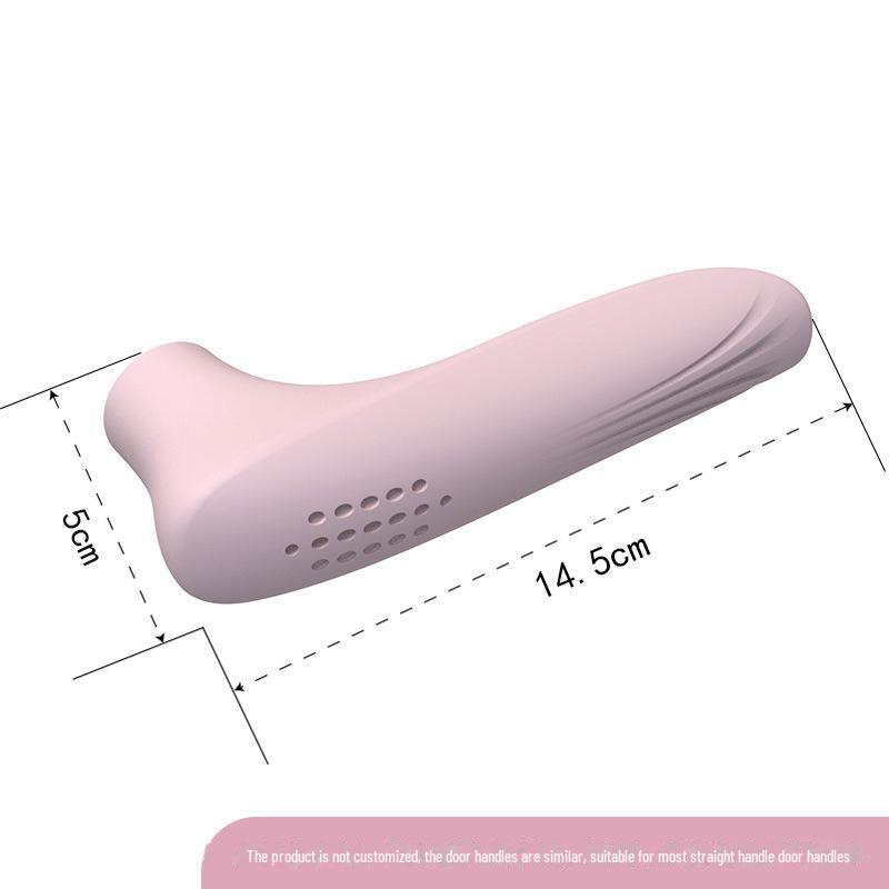 Силиконовая крышка дверной ручки: Бесшумная для детей, анти-столкновения, антистатическая, толстая обивка для ванных комнат