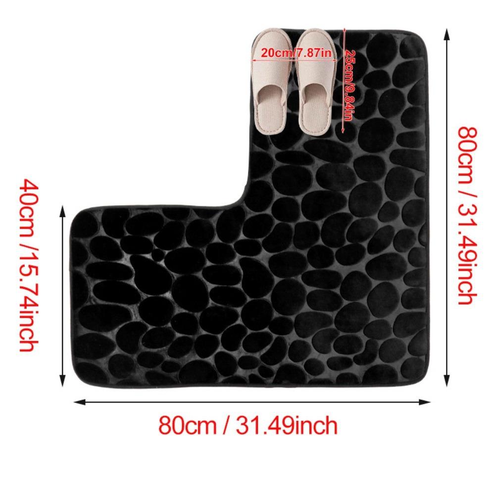 Нескользящий коврик для ванной, коврик для ванной "галька", НОВЫЙ, прочный угловой коврик