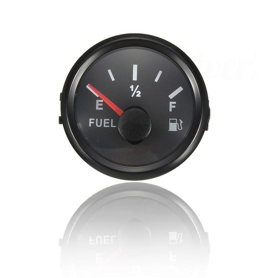 Universal Boat Vechile Fuel Level Gauge Marine Yacht Trim Tank Indicator 52mm 12/24V 0-190 Ohms