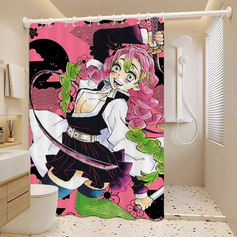 Аниме М-Мицури-Канродзи Водонепроницаемая тканевая шторка для душа Занавеска для ванной Домашняя шторка для душа в гавайском стиле