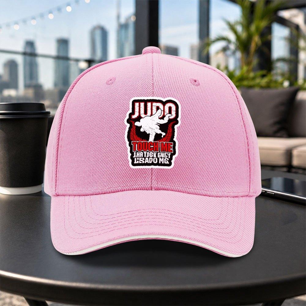 1pc New Judothemed Printed Adjustable Sandwich Cap Lightweight Printed Craft Womens Hat Sports Enthusiast Mens Trendy Hat
