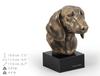 Такса - Статуя собаки, бюст на каменном постаменте, скульптура, трофей для выставки собак от бренда Art-Dog