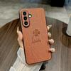 Сверхтонкий защитный чехол Samsung A56/S25 Ultra S24 с рисунком четырехлистника