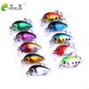10pcs Mini Crankbait Fishing Lure Set Swimbait Hard Bait Minnow Wobblers Bionic Artificial Bait Mini Crazy Crank Lure