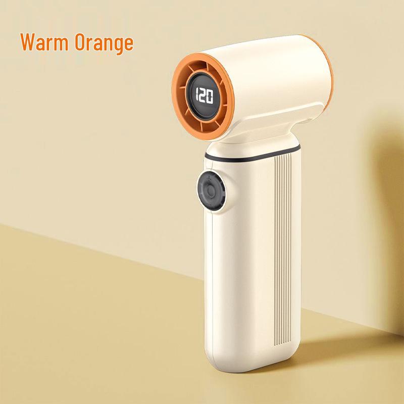 Compact High-Speed USB Rechargeable Handheld Fan with Powerful Wind for Outdoor Use