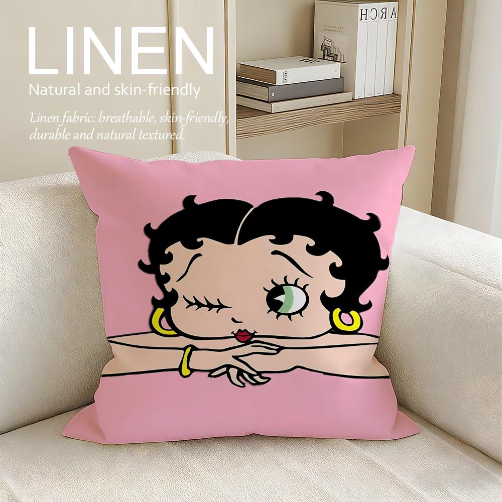 Классический набор наволочек для подушек Betty Boop Шт x x Дышащая Моющаяся Наволочка для Диванной Подушки