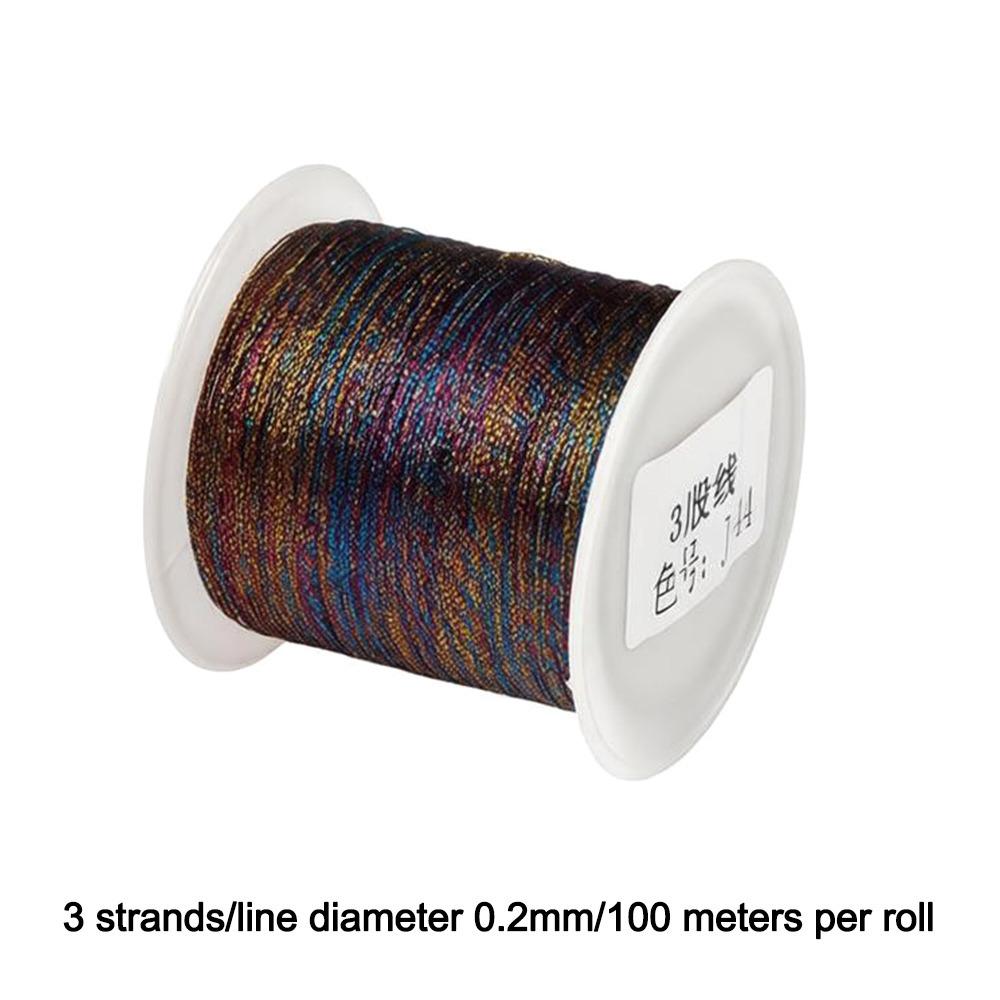 Rope Texture Braided String Gradient Color Woven String High Quality Macrame Cord Jewelry Making