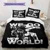 One Piece Monkey D Luffy Pattern Bedding Quilt Set Quilt Cover Pillowcase Home Birthday Gift(1 * duvet cover + 2 * pillowcase, without core)