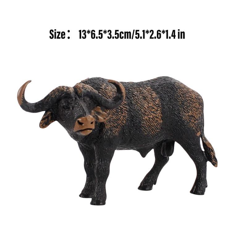Kid's Gift Animal Model Simulation Farm Animal Figures Educational Toy Plastic Material Cow Category 14x8cm Size