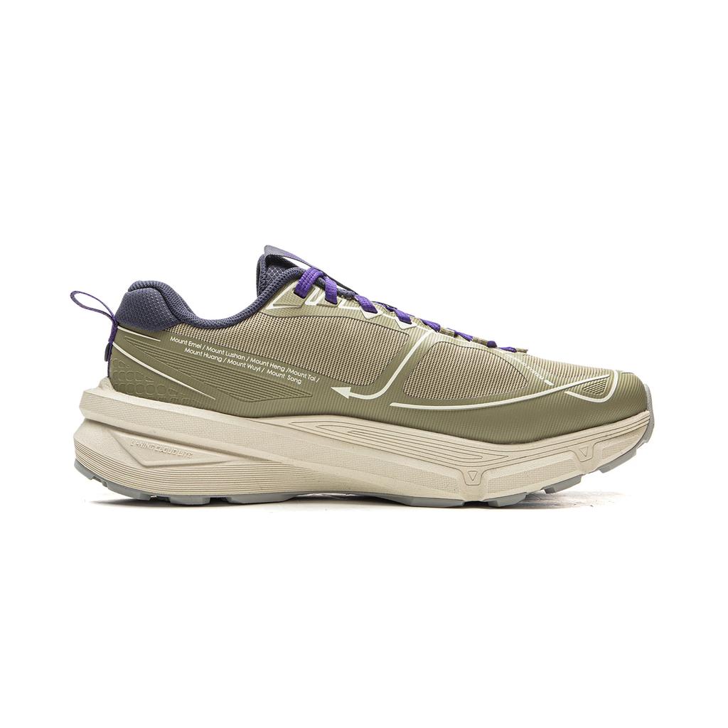 Li Ning Outdoor CF Trail TPU Спортивная Мода Амортизация Поддержка Отскок Сцепление Низкие Треккинговые Ботинки Унисекс треккинговые ботинки Сандаловое дерево-Зеленый AHTV027-8