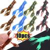 5/10pcs Soft Lure Artificial Bait Shrimp Lobster Crayfish Worm Shad Eel Needfish Swimbait Jig Head Fishing Fishing Tackle Lure