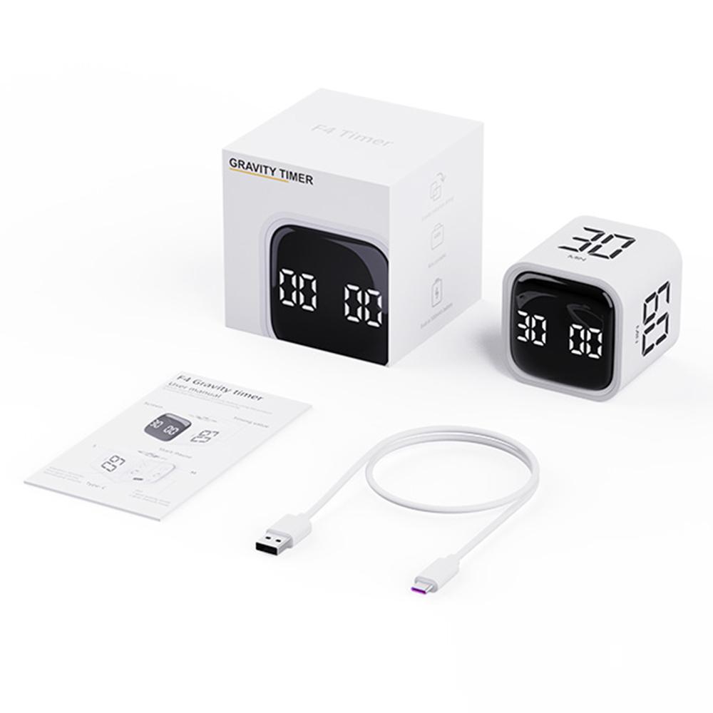 Портативный кубический таймер с датчиком силы тяжести, вращающийся таймер, функция отсчета вверх-вниз, часы 5103060 минут