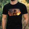 T-Shirt Herren Maus als Feuerwehrmann Motiv Baumwolle Größe XS bis 5XL