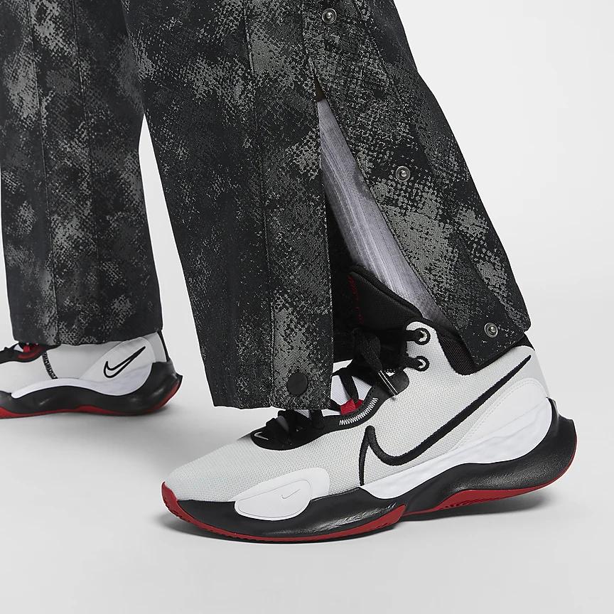Nike Мужские повседневные брюки прямого покроя с логотипом и средней посадкой на молнии, черные FZ0649-010