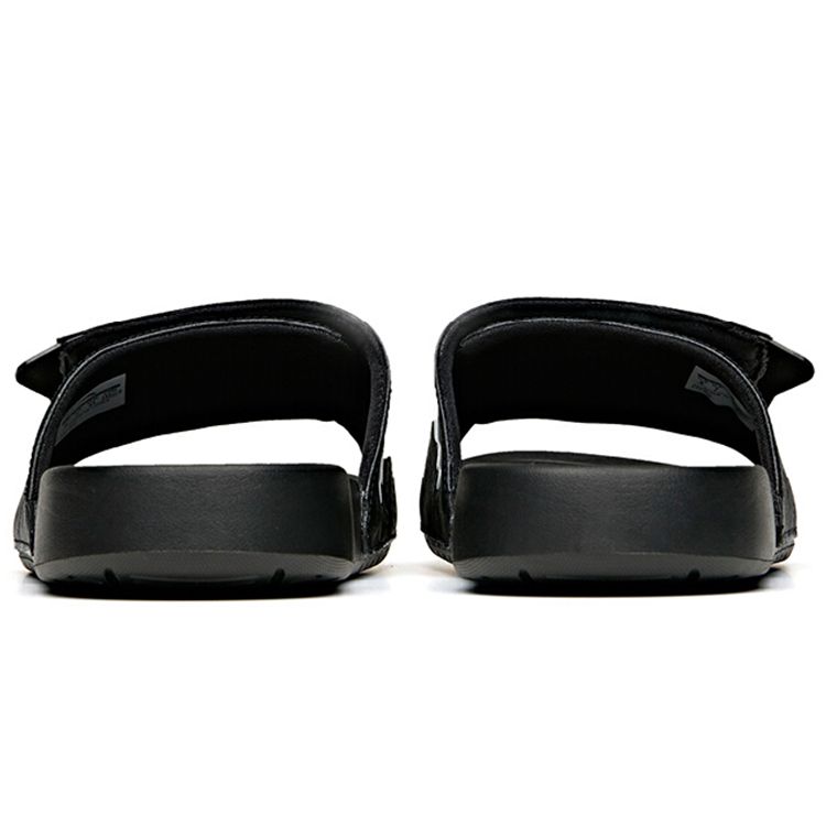 Anta Marvel X Lifestyle Series Simple Comfortable Silent Slide Sandals Men Footwear Black White 912126993-1