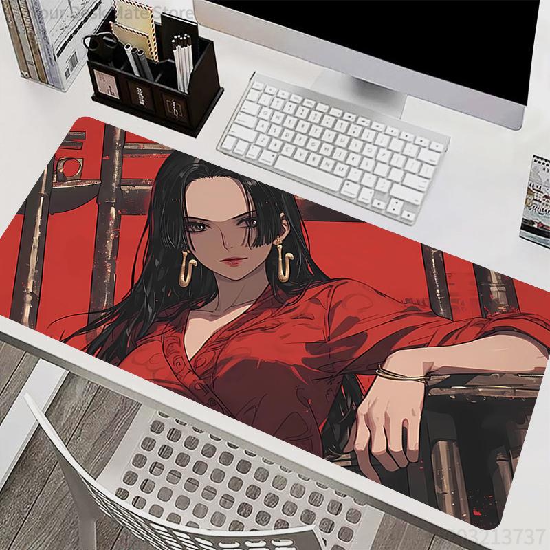 Mousepad Laptop Mouse Pad Office PC Accessories Keyboard Pad Rubber Cup Mat Soft One Piece BoaHancock Mouse Mat Large Desk Mat
